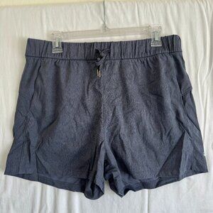 Willit Blue/Gray Athletic Shorts | Stretch Nylon-Spandex | Size XL